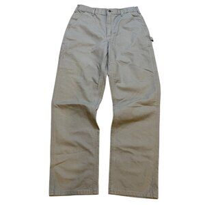 Y2K Carhartt Mens Loose Original Fit Canvas Work Pants 34x34 B11-DES